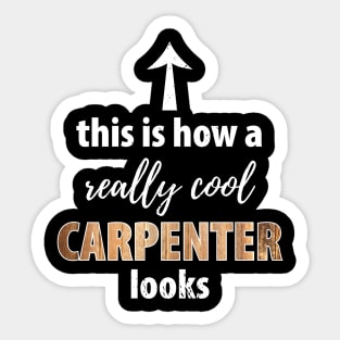 Wood Carpenter Joiner Woodcutter Craftsman Sticker